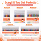 🎨 Set Penne Glitter a Asciugatura Rapida – Per Biglietti, Planner e Scrapbook | Inchiostro Brillante su Carta Chiara e Scura ✨